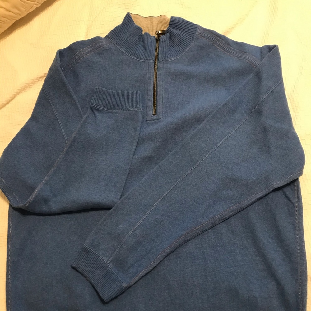 Tommy Bahama Reversible 1/4 ZIP Sweater XL